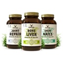 HEART & SOIL Joint & Mobility Stack - 3 elementer: Knoglemarv & lever, fælles styrke & reparation, hud, hår & negle til Full- Body Wellness, Collagen support, fleksibilitet, og inddrivelse