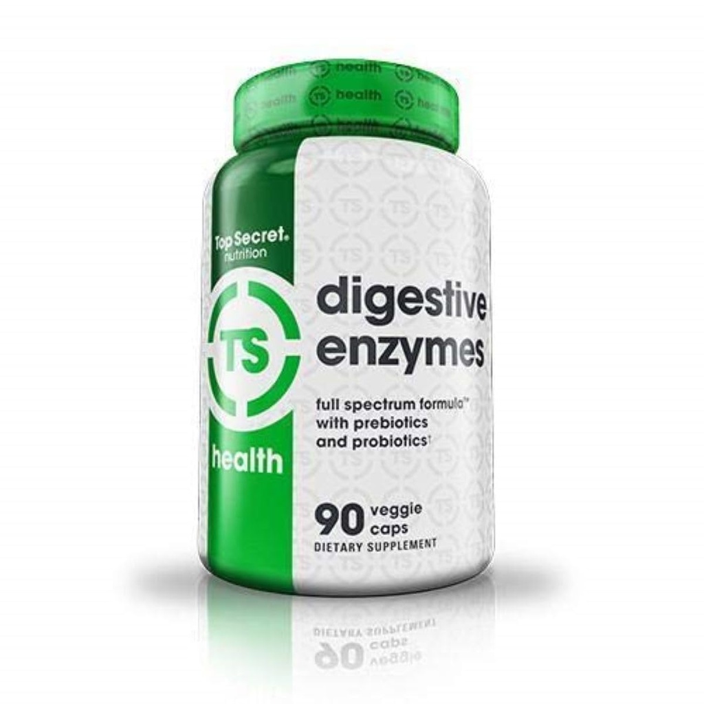 Top Secret Nutrition Digestive Enzymes against 124; Full Spectrum Prebiotics & Probiotics