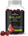 Shilajit Gummies - Pure Himalayan Shilajit Supplement med Fulvic Acid - 1000mg Natural Shilajit Pure Energy Support - Sugar- Free Raspberry Watermelon Flavor - Vegan, Non- GMO, Gluten- Free - 60 Greve