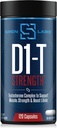 D1- T styrke Testosteron Booster for mænd Mass Gainer med D-aspartasyre - Monster Muscle Mass- Building - Test Booster suppression af østrogen anabolske muskelvækst (120 kapsler)