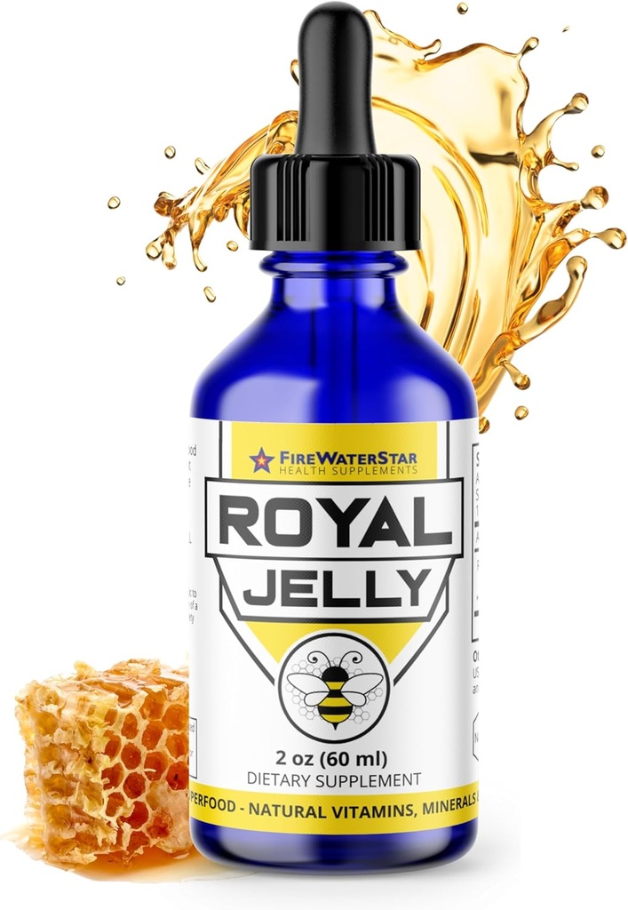 FWS Royal Jelly Bee drevet superfood, naturlige vitaminer, mineraler, antioxidanter, Økologisk, mad af kejsere, Nutrient- Rich supplement, non-GMO, understøtter velvære og hud sundhed