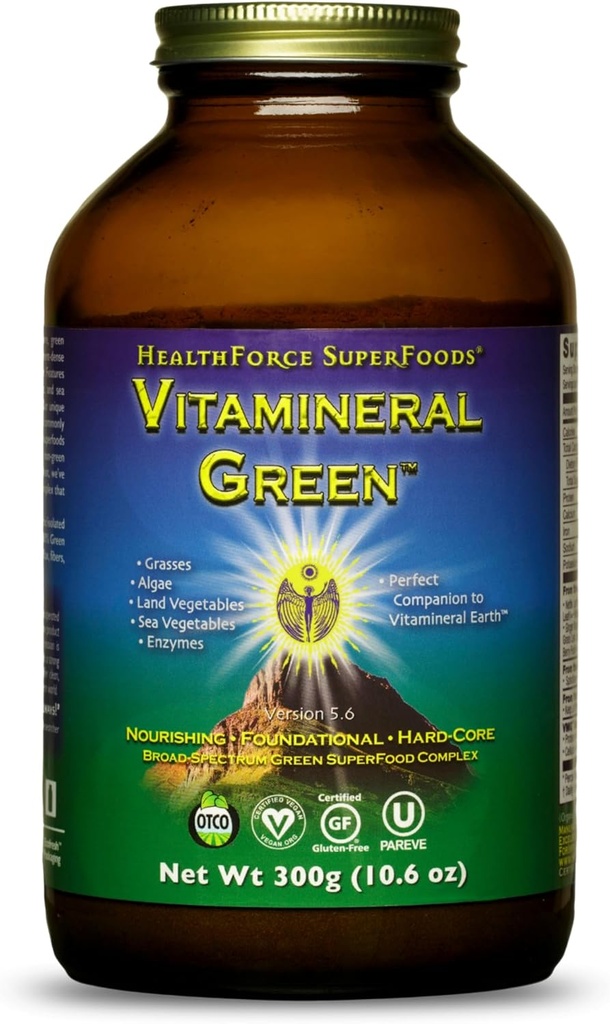 HealthForce SuperFoods Vitamin Green 300 Bedste Pulver