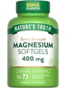 Nature 's Truth Magnesium- 124; 400mg - 124; 72 Softgels - 124; Værdi - 124; Ekstra styrke - 124; fra Magnesiumoxid - 124; Non- GMO og Gluten Free Supplement