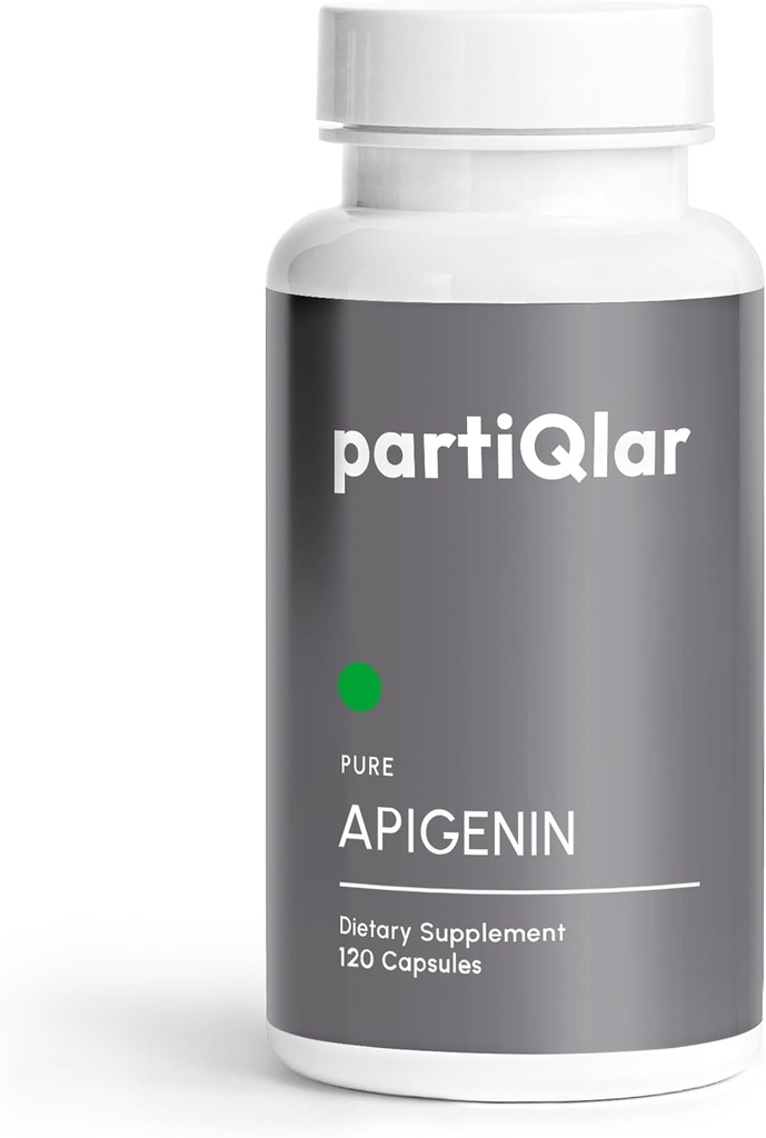 Apigenin, 100 mg per servering, 60 kapsler - Pure - 98,7% stabiliseret - aktive bioflavonoider & antioxidanter - ikke-GMO