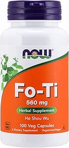 Now Fo- Ti, Ho Shou Wu, 560mg, 100 Veg kapsler (pakning med 3)
