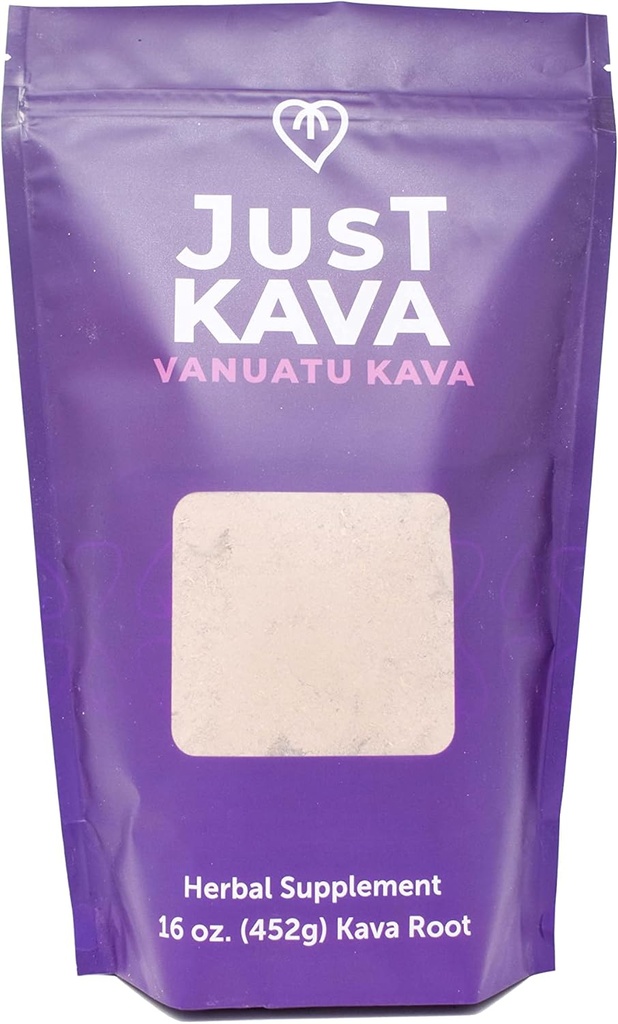 Bare Kava Vanuatu Kava Powder Herbal supplement til afslapning 16 OZ (452g)