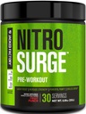 Jacked Factory NITROSURGE Pre Workout Supplement - Endeløs energi, Instant Strength Gains, Clear Focus & Intense Pumper - NO Booster & kraftfuld Preworkout Energy Powder - 30 Serveringer, Frugt Punch