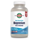 KAL Magnesium Glycinate Tablets, Fully Chelated, High Absorption Formel med Magnesium Bisglycinate Chelate for Nerve, Muscle & Bone Health Support, Vegan, Gluten Free, Value Størrelse, 240 Tablets