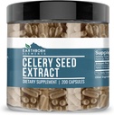 Earthborn Elements Celery Seed Extract 200 Capsules, Pure & Undiluted, No Additives