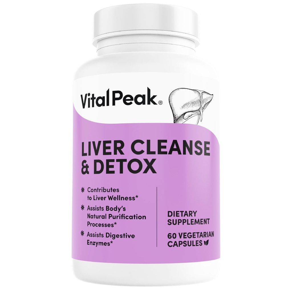 Lever Cleanse Detox & Reparation - Lever sundhed Support - med mælk tidsel, Berberine, Beet Root Powder, gurkemeje, Ingefær, Mælkebøtte Root, Artiskok, Grape Seed Extract & mere - 60 kapsler