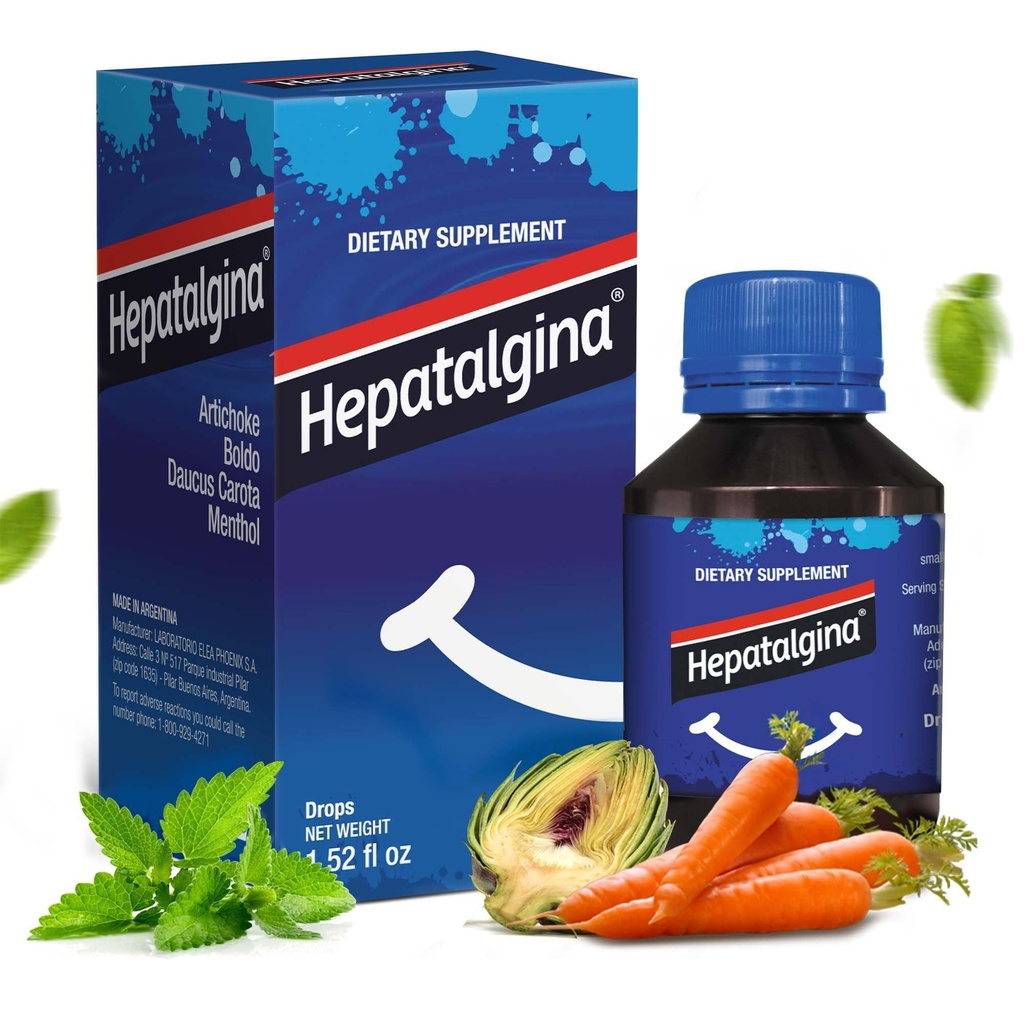 Leverstøtte fordøjelig Protector - Flydende urte supplement med Artichoke ekstrakt til lever rense Detox & Reparation - Lever Detox renser dråber med Mint, Boldo & Gulerod - 45 ml