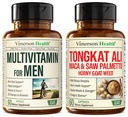Vimerson Health Multivitamin til mænd & Tongkat Ali til mænd med Horny Geat Weed, Maca Root Powder, Tribulus Terrestris, Saw Palmetto Extract