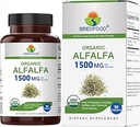 Brieofood Organic Alfalfa 1500mg, 45 Servering, Vegetarisk, Gluten Free, 90 Vegetariske tabletter