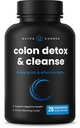 NutraChamps Colon Cleanse & Detox for vægttab [14 dag Quick Cleanser] Sikker & effektiv formel med probiotiske & fordøjelsesmæssige enzymer for Forstoppelse Relief