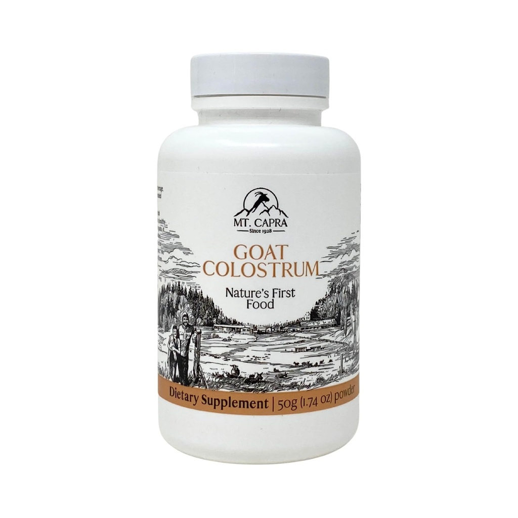 Mt. Capra Geat Milk Colostrum # 124; for sundt immunsystem, Gut, og atletisk ydeevne # 124; Grass- Fed, Høj i immunoglobulins # 124; 17 Servere - 1,76 oz