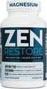 Nutrologi Zen Gendan Magnesiumsupplement, 400mg Magnesiummalat per dosis med D3- vitamin, L- Theanin, fremmer afslapning, Muscle Recovery & Adrenal Health, High Absorption Supplement, 30 Servere
