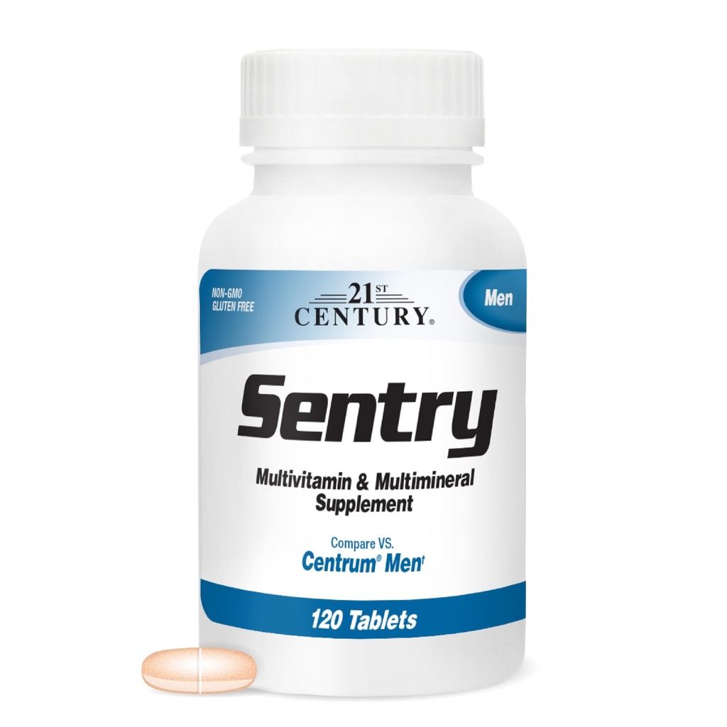 21. århundrede Sentry Mænd Multivitamin, 120 Greve