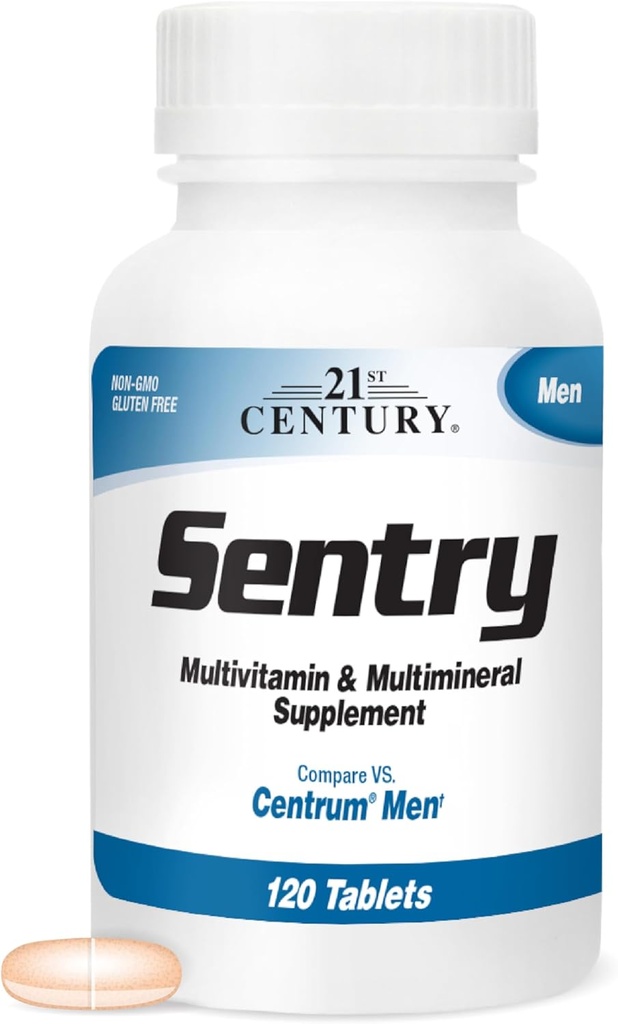 21. århundrede Sentry Mænd Multivitamin, 120 Greve
