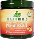 USDA Organic Pre- Workout Powder, Strawberry Mango Buddy 124; Clean Energy without Jitters