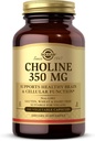 Solgar Cholin 350 mg - 100 Vegetabilske kapsler - non-GMO, Vegan, Kosher - 100 Servere