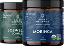 TRIBE ORGANICS Vitality Duo - Boswellia Complex - Moringa - til fælles støtte, Muskel Relief, energi, vægttab, hjerne funktion