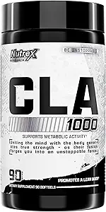Nutrex CLA 90 Soft Gels - 1000mg Conjugated Linolsyre Active Blend fra Safflor Oil - Stimulantfri Metabolisme Booster piller til vægttab