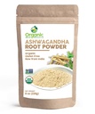 Organic Ashwagandha Root Powder -8 Ounce ttesmå 124; Lab Testet for renhedsgrad Budd124; Resealable Kraftpose, Non- GMO, Indisk Ginseng, Witania Somnifera -100% Rå fra Indien, ved SHOPOSR (8 oz)