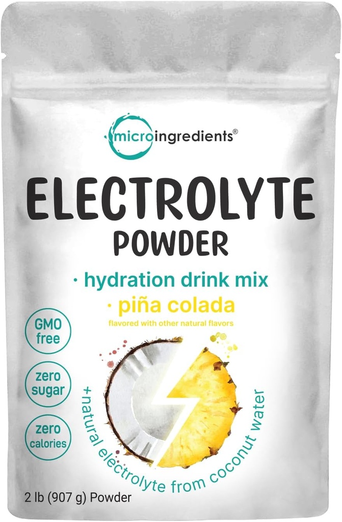 Micro Ingredients Hydration Electrolyte Powder, 2 LB (139 Servere)
