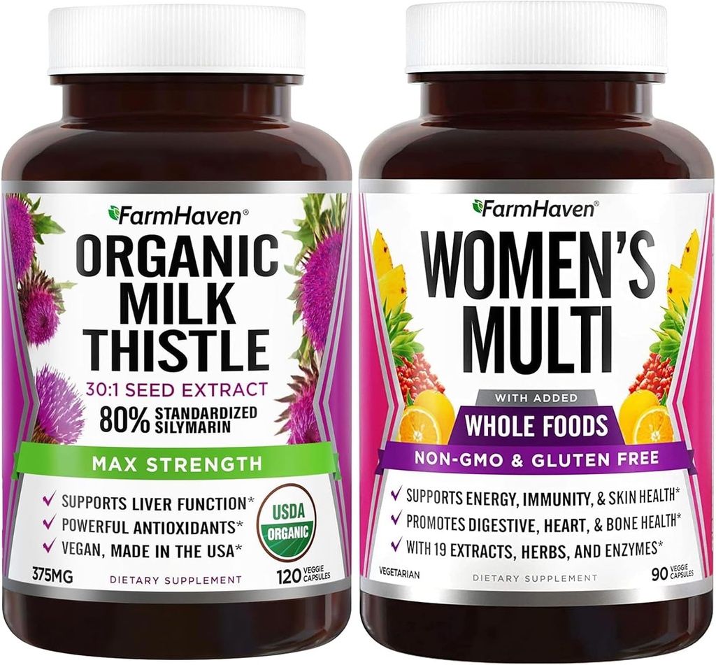 FarmHaven Milk Thistle Kapsler og Multivitamin til kvinder