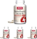 Jarrow Formulas Pantothenic Acid B5 500 mg - 100 Veggie Caps - Essential B Vitamin Dietary Supplement - Energy Production & Metabolism Support - 100 Servings (Pack of 4)