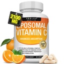 Liposomal C-vitamin 2100mg høj Absorption Fat Opløselig VIT C - immunsupport Collagen Booster Immunitet Defense & Kraftig Antioxidant, MCT Oil & Sunflower Lecithin, Acsorbic Acid, Vegan Non- GMO