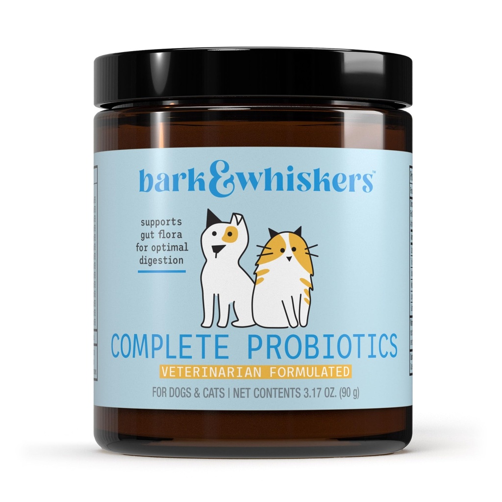 Dr. Mercola, Komplet Probiotika, for katte og hunde, 3.17 oz (90 g), Understøtter immunfunktion, fordøjelsesstøtte, Ikke GMO, Soy Free, Gluten Free