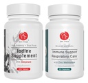 Zen Haus jod og immunbundle - 12, 5 mg jod kompleks med immun- og respiratorisk støtteformel