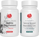 Zen Haus jod og immunbundle - 12, 5 mg jod kompleks med immun- og respiratorisk støtteformel
