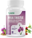 Mælk Thistle tillæg med Mælkebøtte Root, Artichoke Extract, 80% Silymarin til leverstøtte - Lever rense Detox & reparation Formel, non-GMO - 60 kapsler