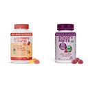 SmartyPants Kids Multivitamin Gummies og Probiotisk Immunitet Bundle: Omega 3 Fish Oil (EPA / DHA), D3-vitamin, C, B12-vitamin, B6, fordøjelses- og immunsupporttillæg (30 dages forsyning)