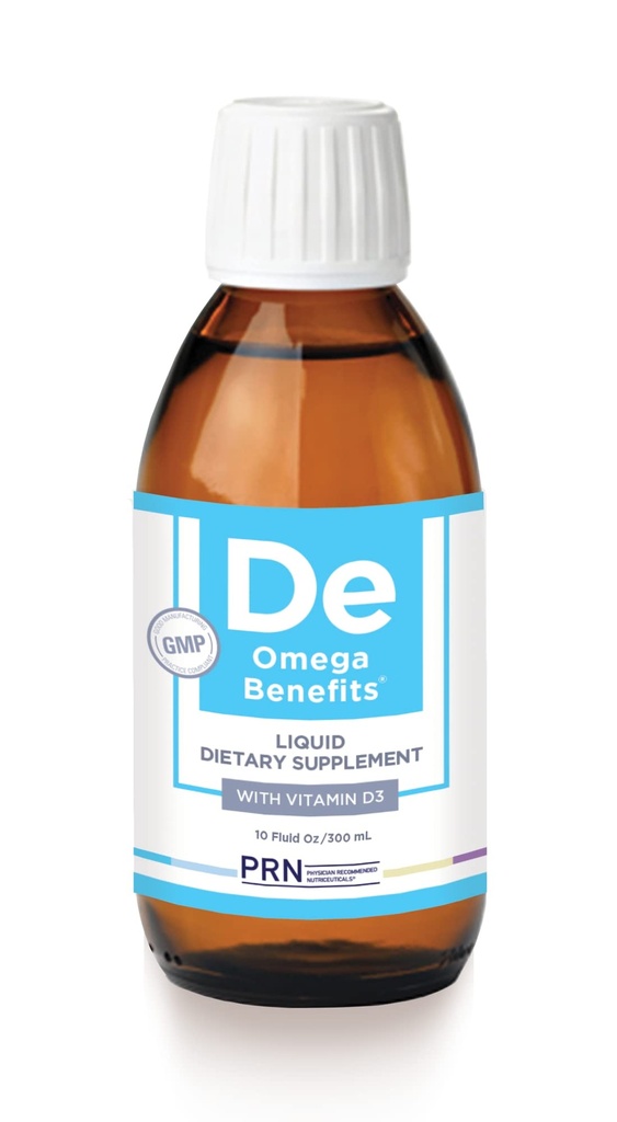 PRN DE Omega fordele flydende supplement - 10 oz, 60- Day Supply - Re- Esterified Omega 3 Triglycerid Form med 1680mg EPA, 560mg DHA & vitamin D for tørre øjne støtte