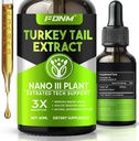 Tyrkiet Tail Mushroom Extract - 2 Fl Oz Mushrooms Tyrkiet Tail supplement, Økologisk immunforsvar & fordøjelsesstøtte supplement, Fast- Absorbing flydende tinktur