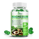 Magnesium Glycinate 400mg, High Absorption Magnesium Supplements Softgels with Vitamin E, B6, Zinc for Sleep, Calm, Muscle Relaxation & Bone Health, Gluten-Free, Non-GMO, 60 softgels