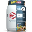 Dymatize x Fruity Småsten ISO100 Whey Protein Powder Isolate, 25g protein, 20 Servere, 5,5g BCAA, 120 Cal., Gluten Free, 1g fedt, 1g sukker, 2g Carb (24 Servere)