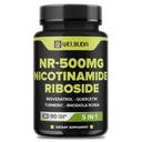 5in1 + Nicotinamid Riboside tillæg med Resveratrol, Quercetin, gurkemeje, Rhodiola Rosea - 90 Tæl for 90 dage