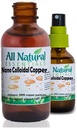 Nano kolloide mineraler Supplement flydende kolloid kobber Mineral 2oz 240ppm flaske Kosher Certificeret alle naturlige for voksne, mænd, kvinder, børn (Spray)