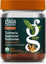 Gaia urter Gurkemeje Supreme Adult Daily Gummies- Daily Hævelse Support til sund, aktiv liv-USDA Certified Organic Blend of Gurkemeje og Supportive Herbs- 40 Gummies (20-dages Tilgang)