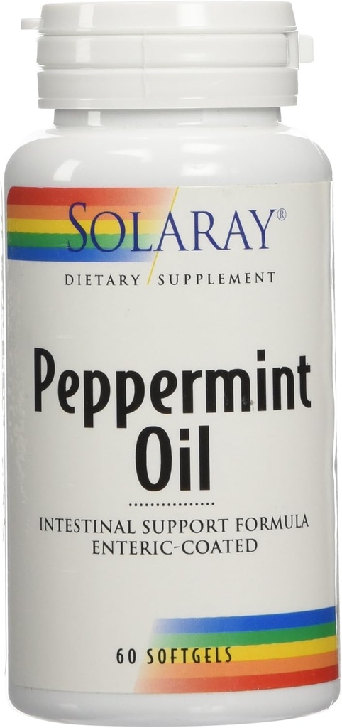 Solaray - Pebermynteolie, 60 softgel