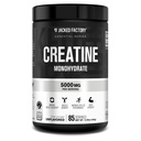 Jacked Factory Creatinine Monohydrat Powder 425g - 5g Daily Creatinine Supplement for mænd og kvinder, Vegan- Friendly, Third- Party Testet - 85 Serveringer, Unflavored