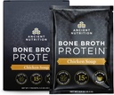 Bone Broth Protein Powder by Ancient Nutrition, Chicken Soup Pacets, Grass- Fed Chicken and Beef Bone Broth Powder, 15g Protein Per Serving, Understøtter en sund Gut, 7 Ct