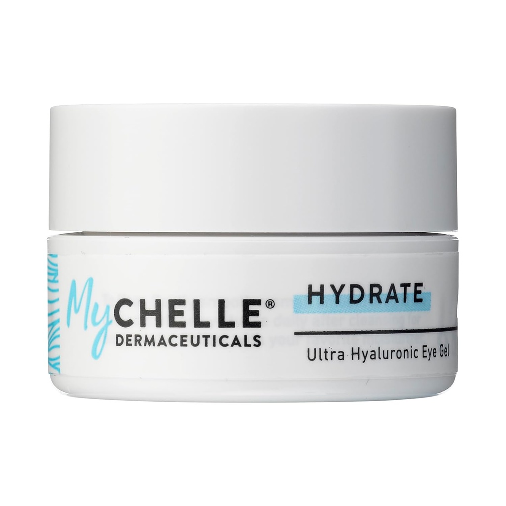 MyChelle Dermacatives Ultra Hyaluronic Eye Gel (0,45 Fl Oz) - Rich Hydration for tørre hud med Vegan Hyaluronic Acid, Hjælp Plump Hud og Hjælp med at reducere udseendet af fine linjer og rynker