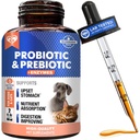 Probiotika & Prebiotika med enzymer til hunde og katte - fordøjelig Gut Flora Health Pet Kosttilskud - Forstoppelse & Diarré og gas hjem Remedy - Opsat Mave Relief - Made in USA