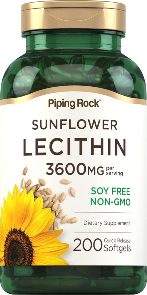 Piping Rock Sunflower Lecithin Softgel Capsules