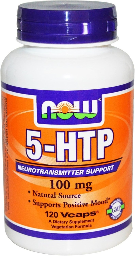 Nu fødevarer, 5- HTP 100 mg vegetar, 240 kapsler (120 x 2 Pk)